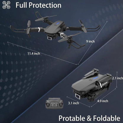 Mini Drone with Camera HD 1080P Foldable Quadcopter with 1 Battery - Black - The Sojourning E-merchant