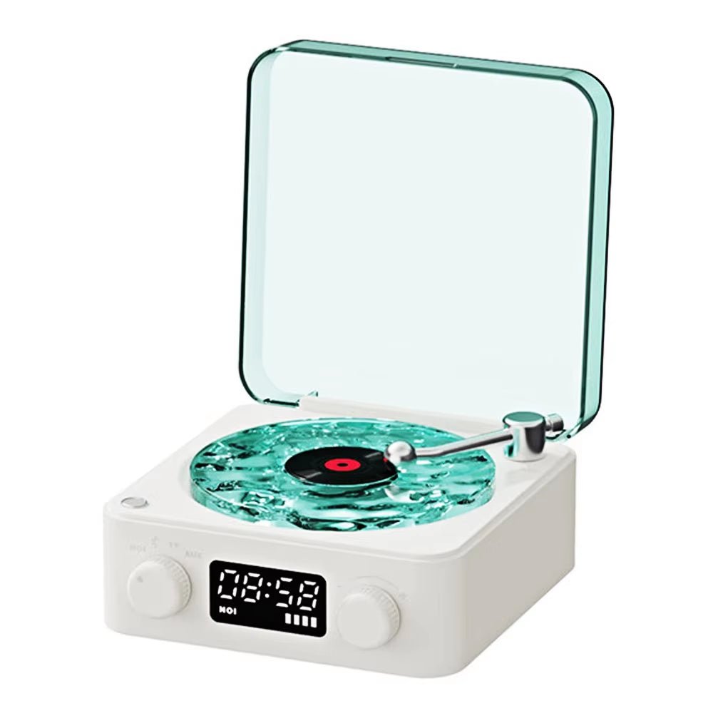 Mini Retro White Noise Bluetooth Speaker Portable Vintage Sleep Aid Bluetooth Speaker Subwoofer with RGB Light Support TF Card - The Sojourning E-merchant