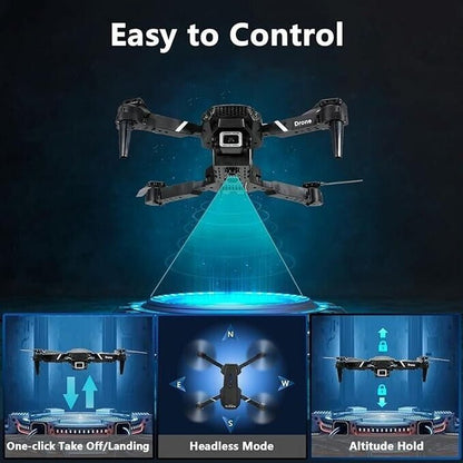 Mini Drone with Camera HD 1080P Foldable Quadcopter with 1 Battery - Black - The Sojourning E-merchant