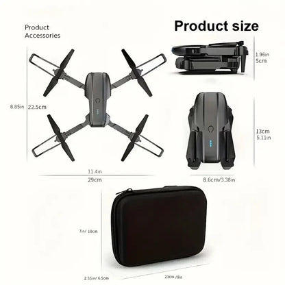 Mini Drone with Camera HD 1080P Foldable Quadcopter with 1 Battery - Black - The Sojourning E-merchant